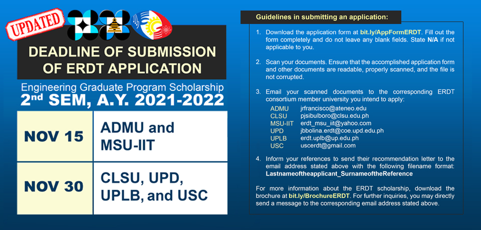 ERDT 2nd Semester, AY 2021-2022